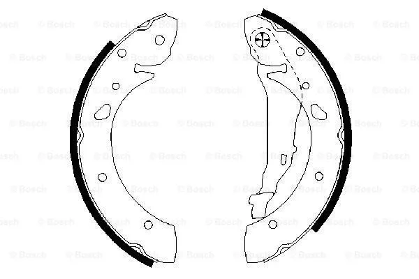 Brake Shoe Set (0 986 487 572)