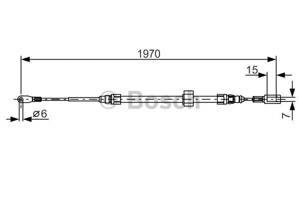 Cable Pull, parking brake (1 987 482 131)