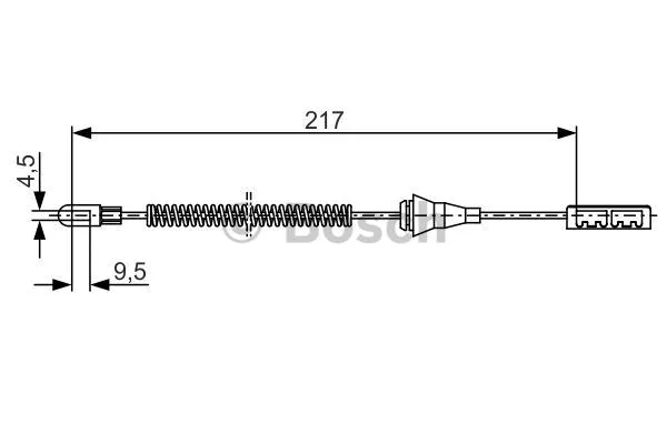Cable Pull, parking brake (1 987 482 250)