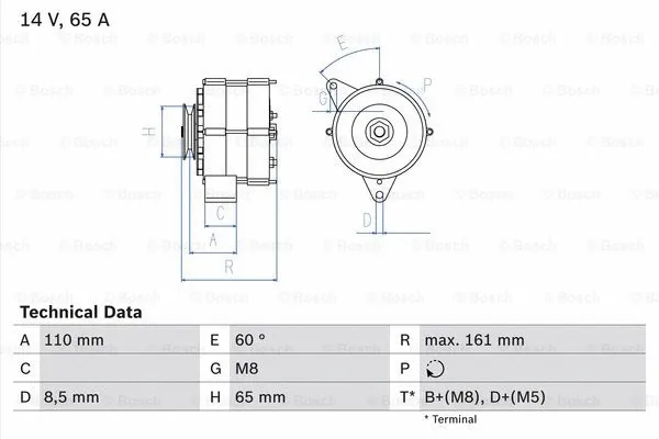 Alternator (0 986 034 230)