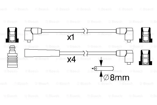 Ignition Cable Kit (0 986 357 116)