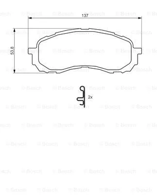 Brake Pad Set, disc brake (0 986 494 373)
