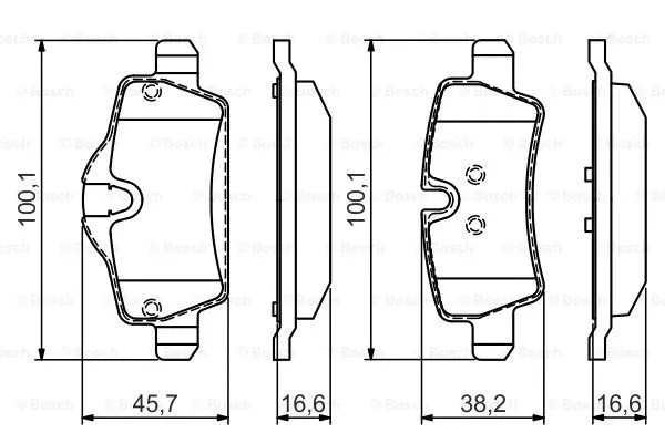 Brake Pad Set, disc brake (0 986 495 427)