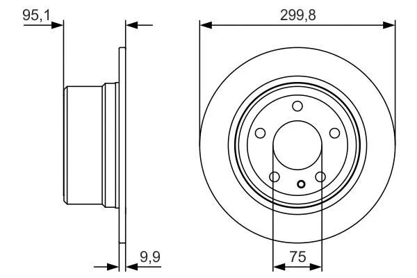 Brake Disc (0 986 479 V37)