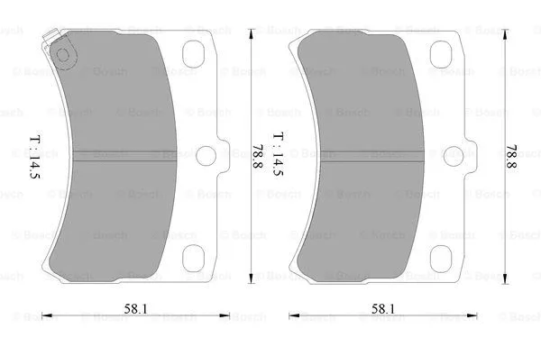 Brake Pad Set, disc brake (0 986 AB2 426)