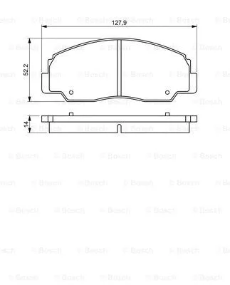 Brake Pad Set, disc brake (0 986 495 339)