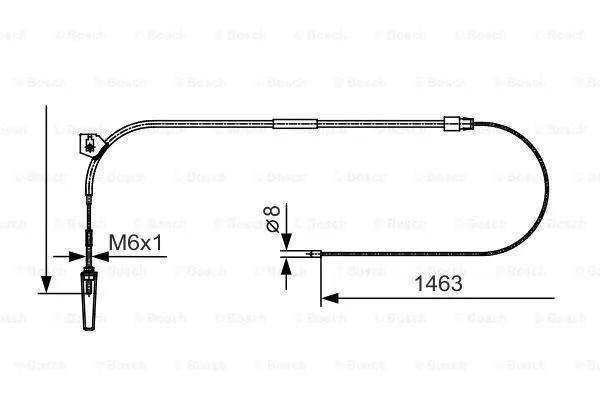 Cable Pull, parking brake (1 987 482 130)