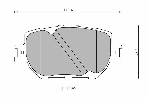 Brake Pad Set, disc brake (0 986 AB1 327)