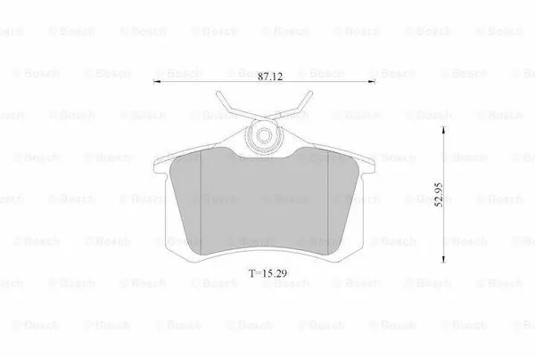 Brake Pad Set, disc brake (0 986 AB1 677)