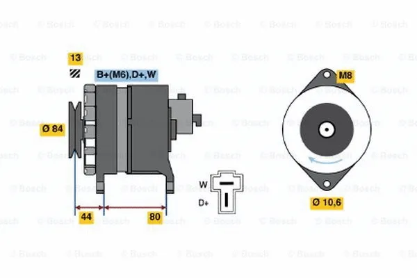 Alternator (9 120 334 634)