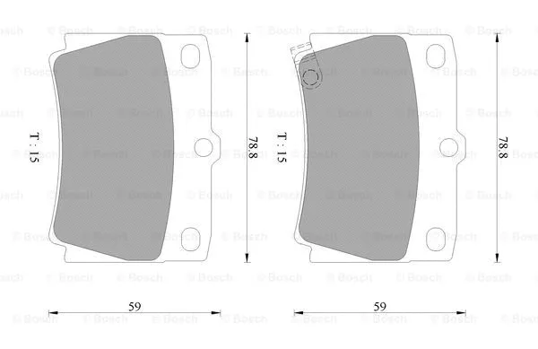 Brake Pad Set, disc brake (0 986 AB2 331)