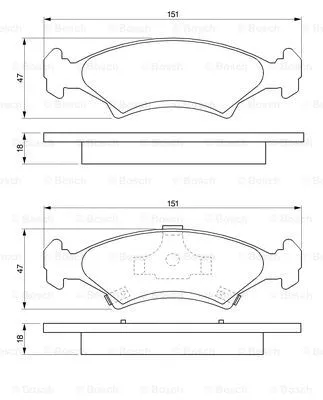 Brake Pad Set, disc brake (0 986 424 348)
