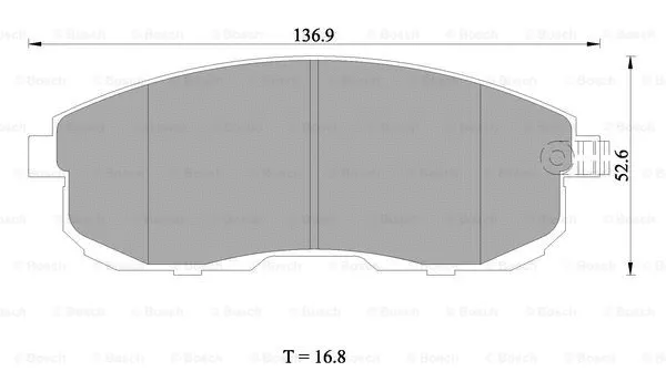 Brake Pad Set, disc brake (0 986 AB1 407)