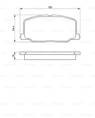 Brake Pad Set, disc brake (0 986 493 720)