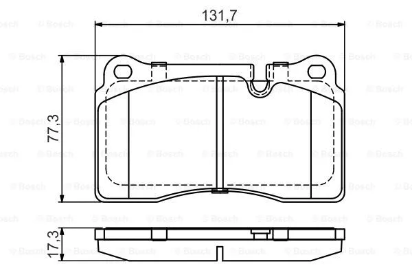 Brake Pad Set, disc brake (0 986 495 446)