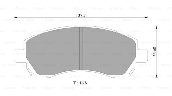 Brake Pad Set, disc brake (0 986 505 662)