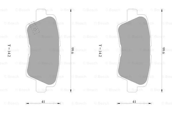 Brake Pad Set, disc brake (0 986 AB1 040)