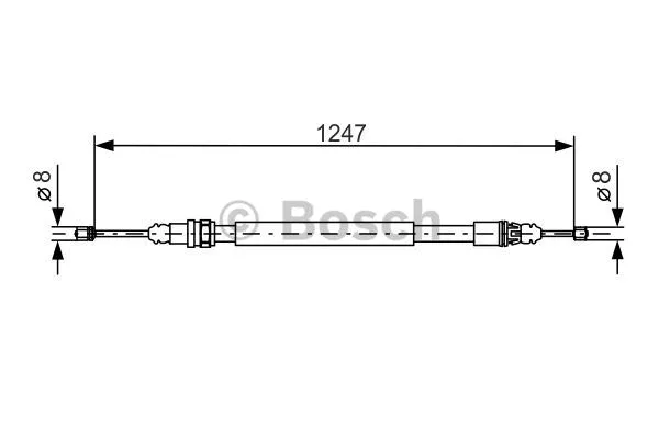 Cable Pull, parking brake (1 987 477 473)