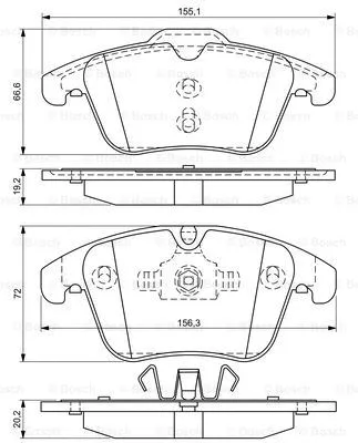 Brake Pad Set, disc brake (0 986 494 342)