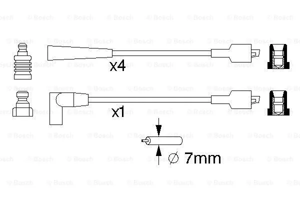 Ignition Cable Kit (0 986 357 101)