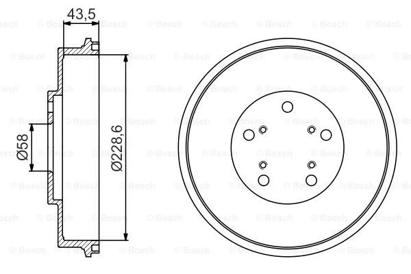 Brake Drum (0 986 477 231)