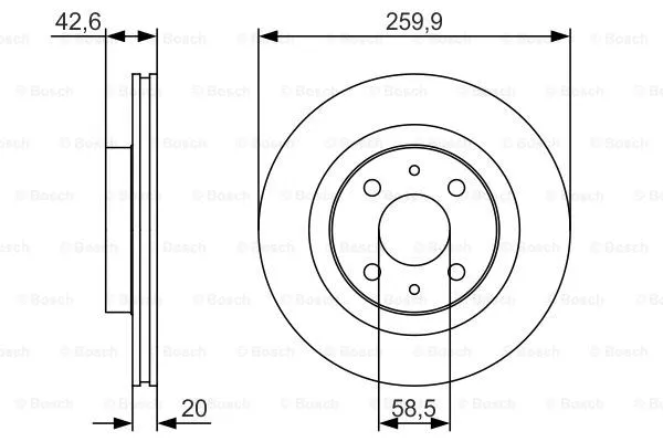 Brake Disc (0 986 479 R74)