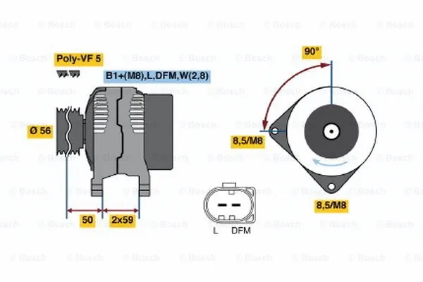 Alternator (0 124 315 012)