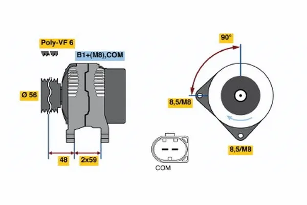 Alternator (0 121 715 071)
