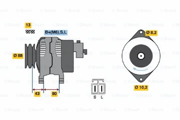 Alternator (0 986 040 561)