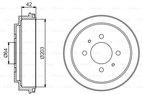Brake Drum (0 986 477 246)