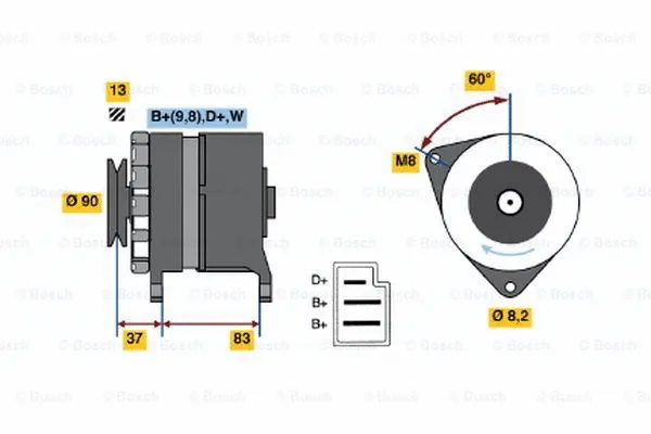 Alternator (0 986 033 940)