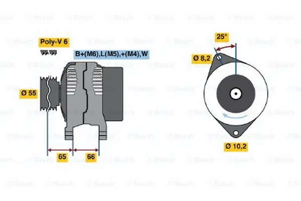 Alternator (0 986 040 071)