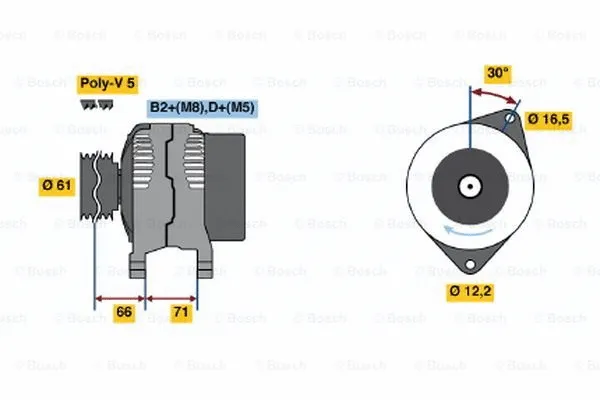 Alternator (0 124 415 011)