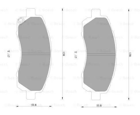 Brake Pad Set, disc brake (0 986 AB2 323)