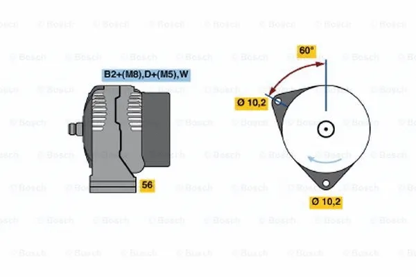 Alternator (0 124 615 041)