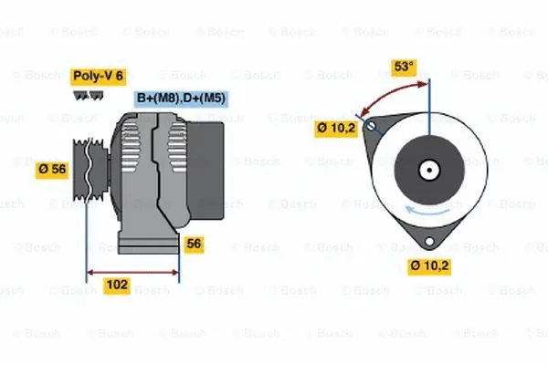 Alternator (0 123 320 058)