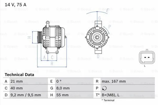 Alternator (0 986 080 220)