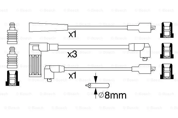 Ignition Cable Kit (0 986 356 737)