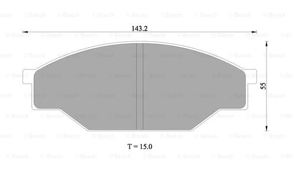 Brake Pad Set, disc brake (0 986 505 788)