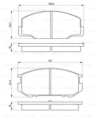 Brake Pad Set, disc brake (0 986 424 137)