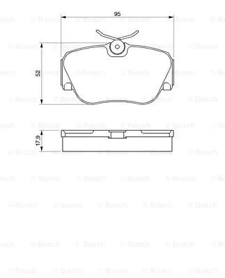 Brake Pad Set, disc brake (0 986 490 550)