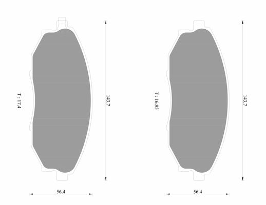 Brake Pad Set, disc brake (0 986 AB1 616)