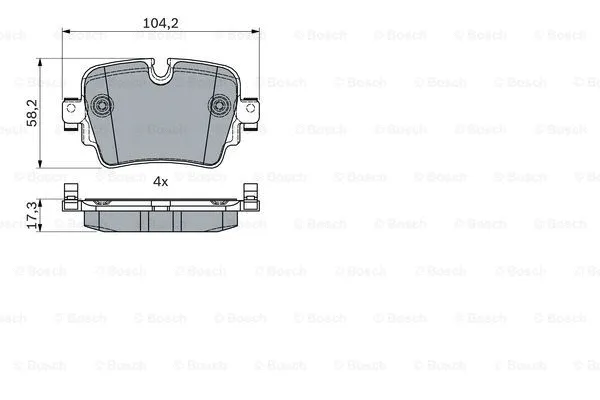 Brake Pad Set, disc brake (0 986 494 753)