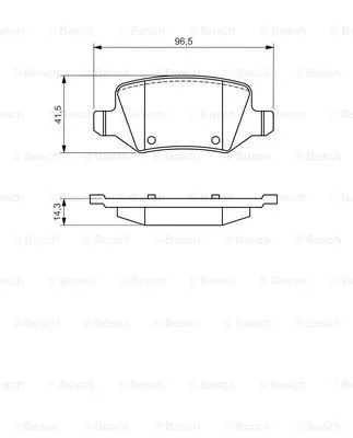 Brake Pad Set, disc brake (0 986 494 569)