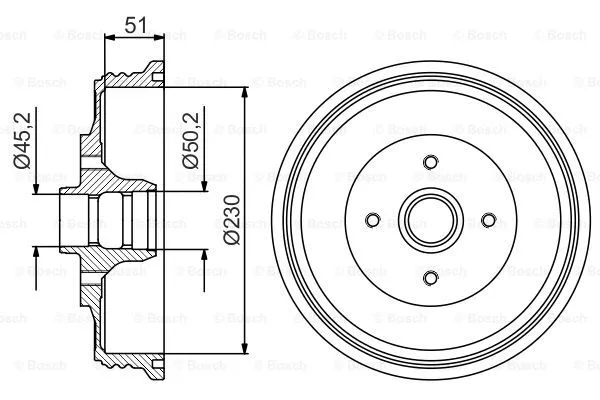 Brake Drum (0 986 477 178)