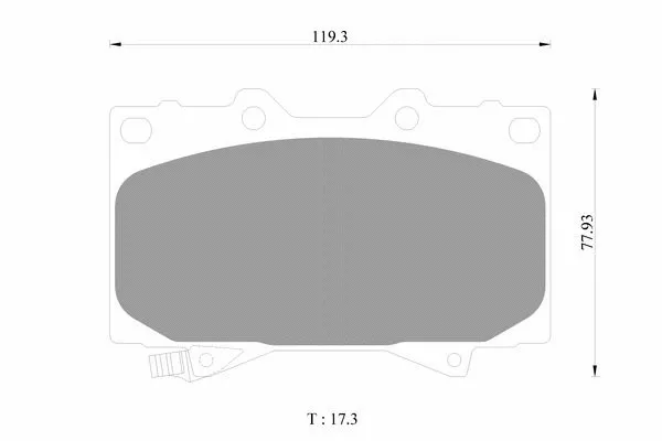 Brake Pad Set, disc brake (0 986 AB1 366)