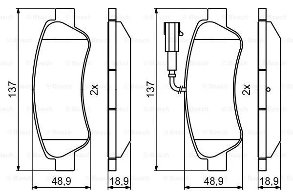 Brake Pad Set, disc brake (0 986 494 994)