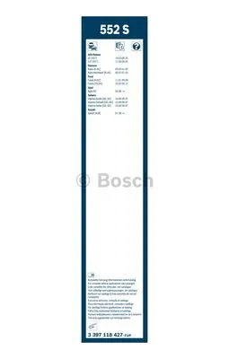 Wiper Blade (3 397 118 427)