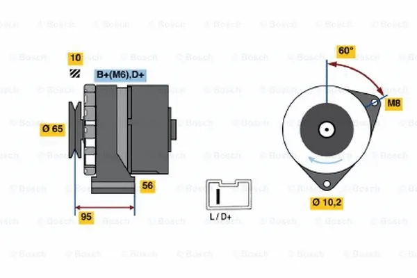 Alternator (0 986 036 891)