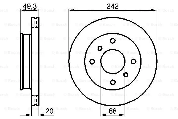 Brake Disc (0 986 478 534)